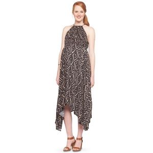 Liz Lange geo print tribal maternity maxi dress L